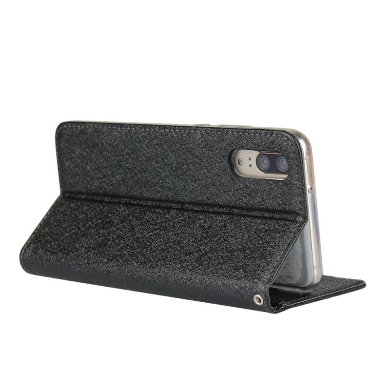 Flip Cover Huawei P20 Style Cuir Douceur Avec Lanière