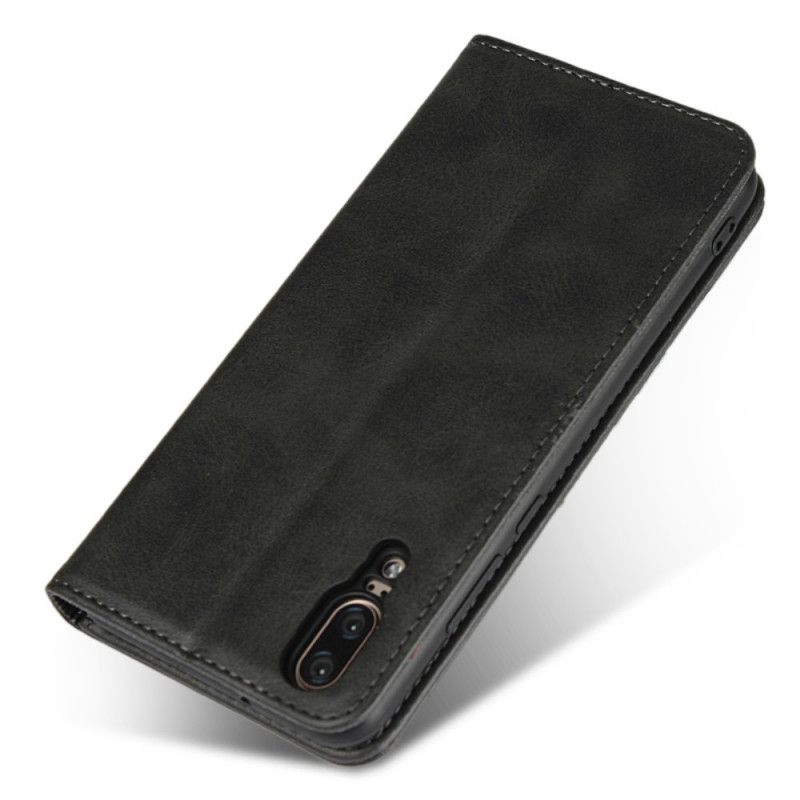 Flip Cover Huawei P20 Style Cuir Sobriété