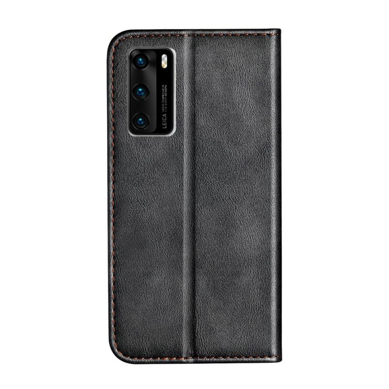 Flip Cover Huawei P40 Bicolore Effet Cuir