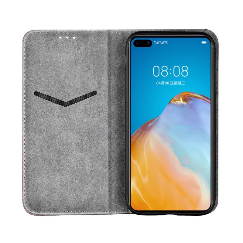 Flip Cover Huawei P40 Bicolore Effet Cuir