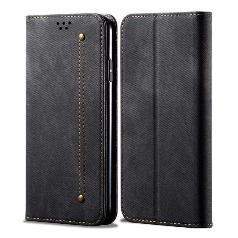 Flip Cover Huawei P40 Lite 5g Simili Cuir Texture Jeans