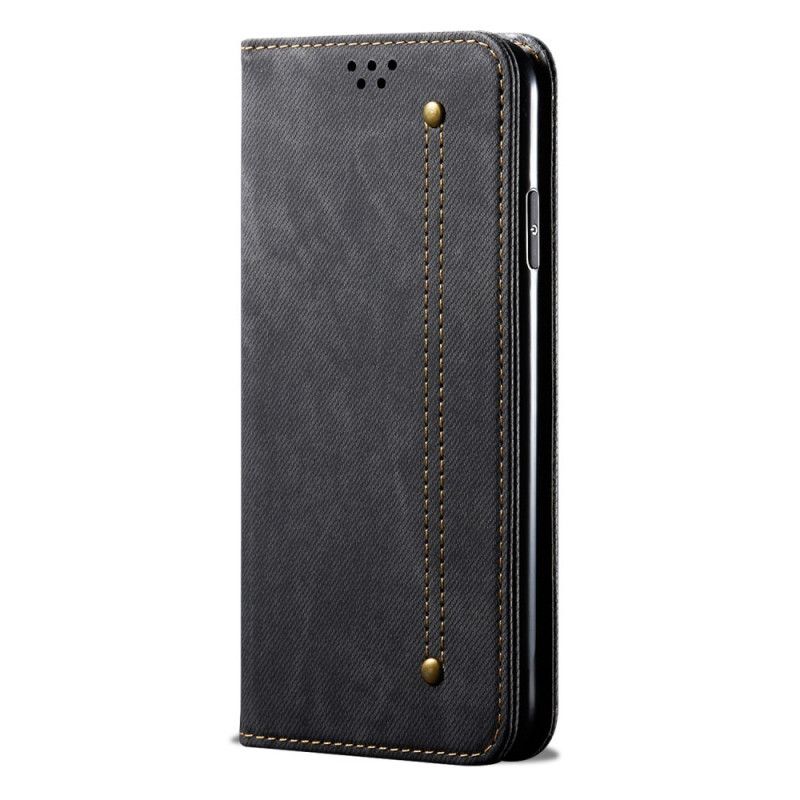 Flip Cover Huawei P40 Lite 5g Simili Cuir Texture Jeans