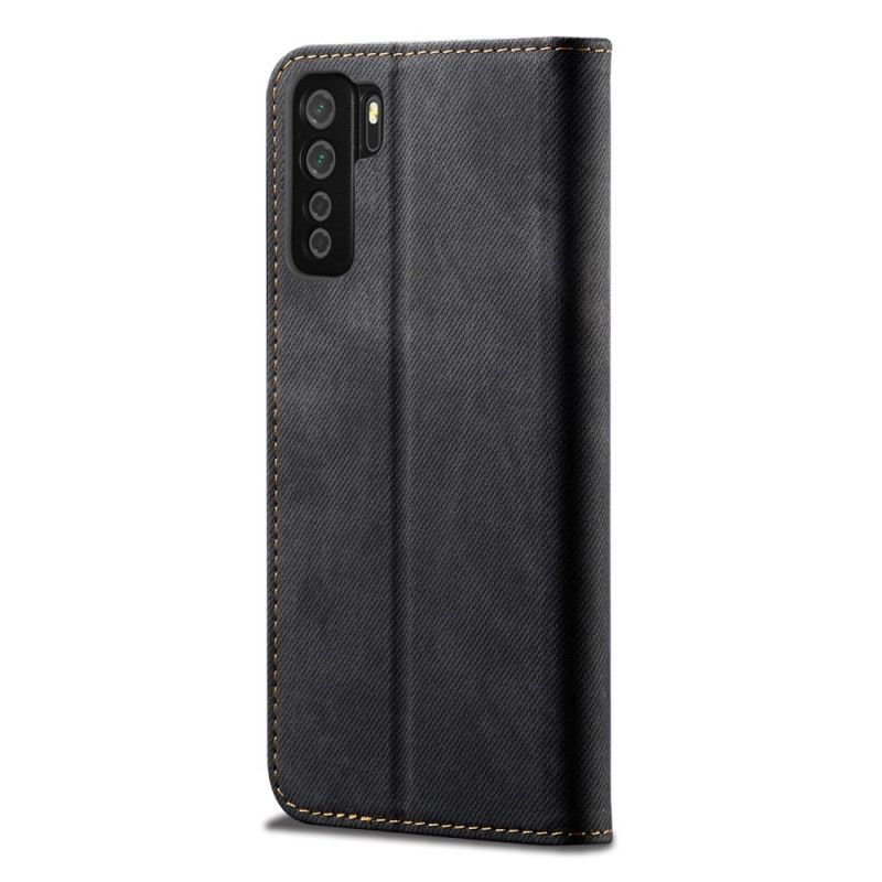 Flip Cover Huawei P40 Lite 5g Simili Cuir Texture Jeans