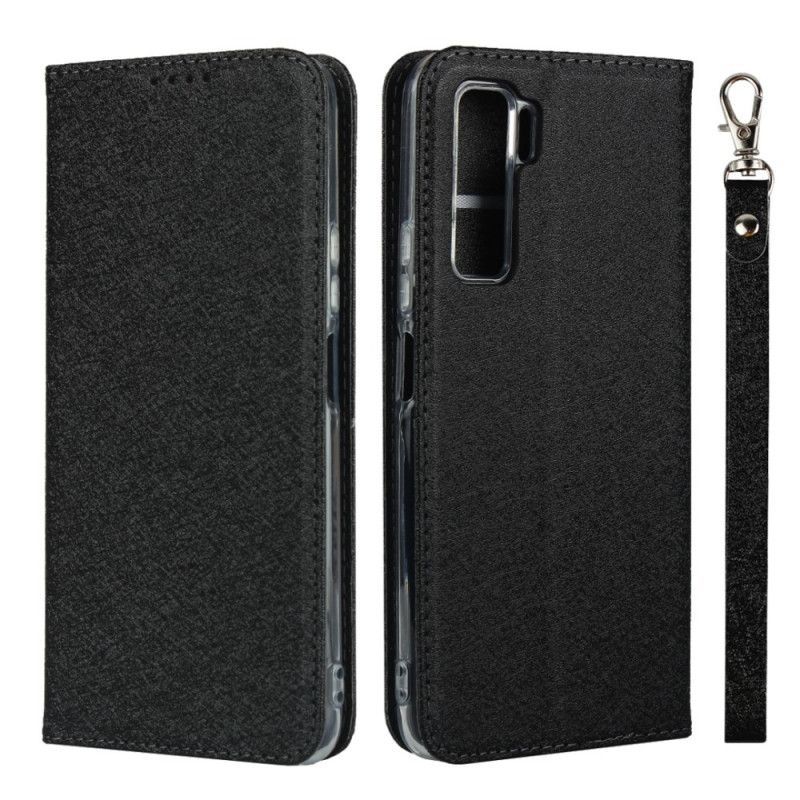 Flip Cover Huawei P40 Lite 5g Style Cuir Douceur Avec Lanière