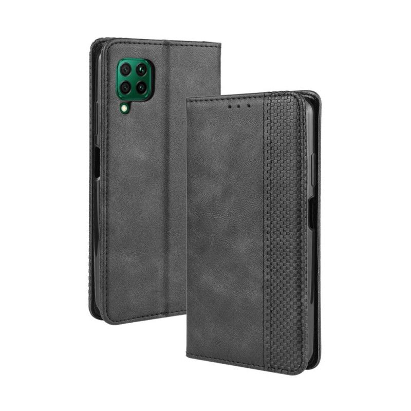 Flip Cover Huawei P40 Lite Effet Cuir Vintage Stylisé