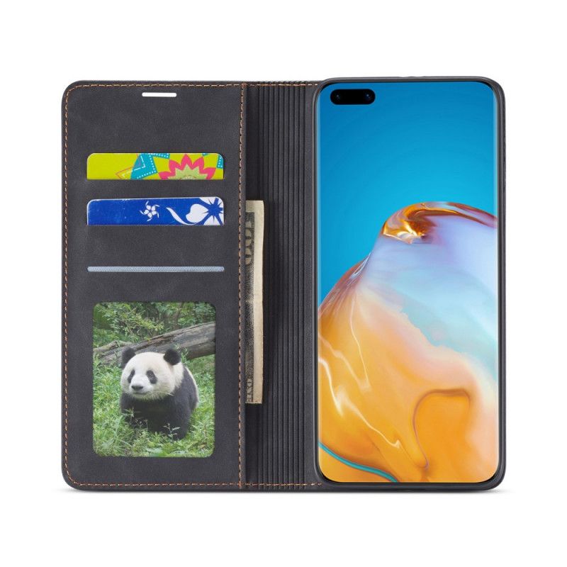 Flip Cover Huawei P40 Pro Effet Cuir Forwenw
