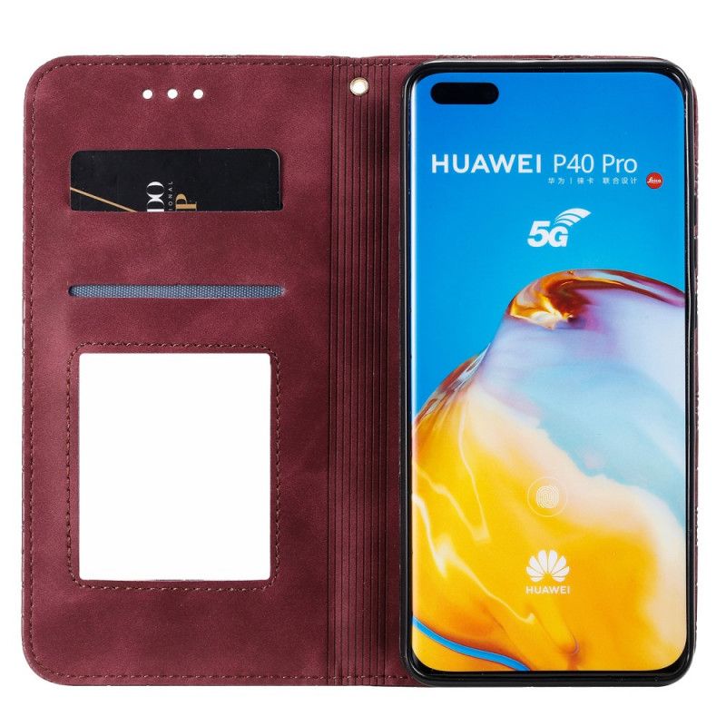 Flip Cover Huawei P40 Pro Impression Étoiles