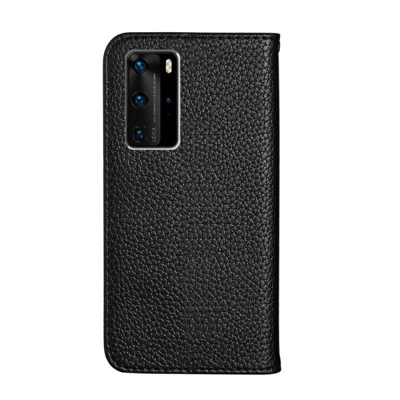 Flip Cover Huawei P40 Pro Simili Cuir Litchi Ultra Chic