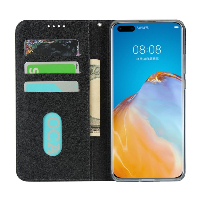 Flip Cover Huawei P40 Pro Style Cuir Douceur Avec Lanière