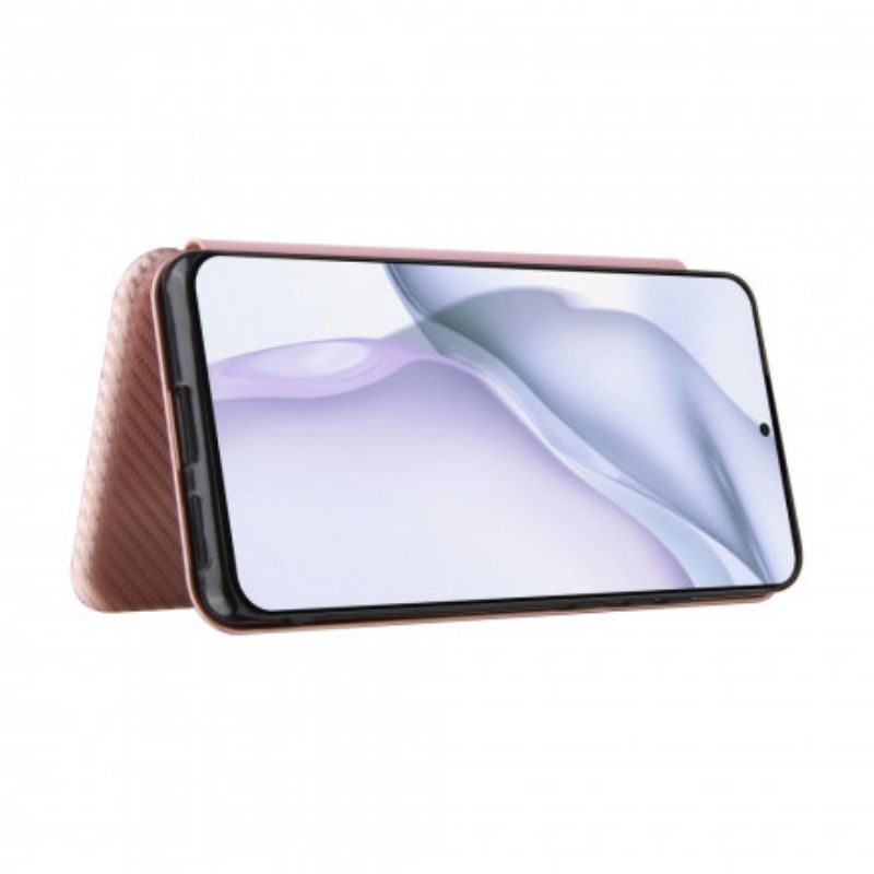 Flip Cover Huawei P50 Pro Fibre Carbone