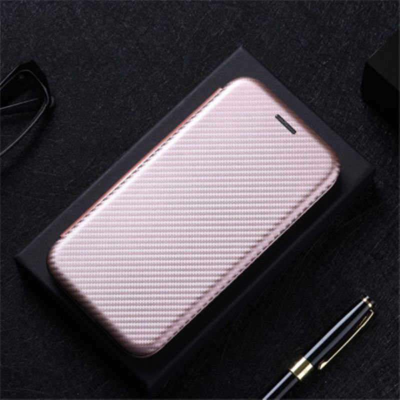 Flip Cover Huawei P50 Pro Fibre Carbone