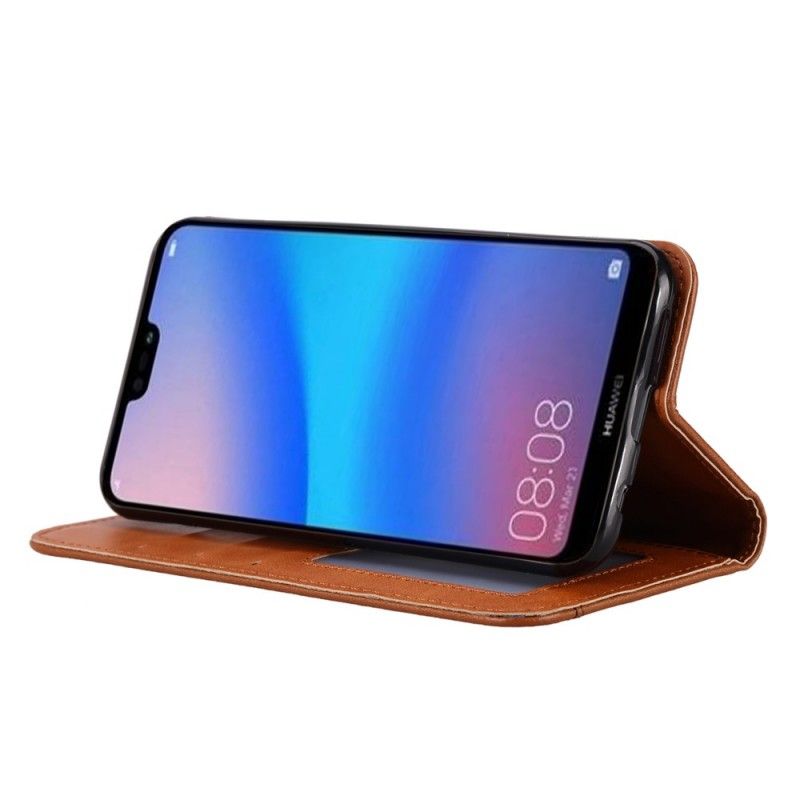 Flip Cover Huawei Y6 2019 Simili Cuir Porte-cartes