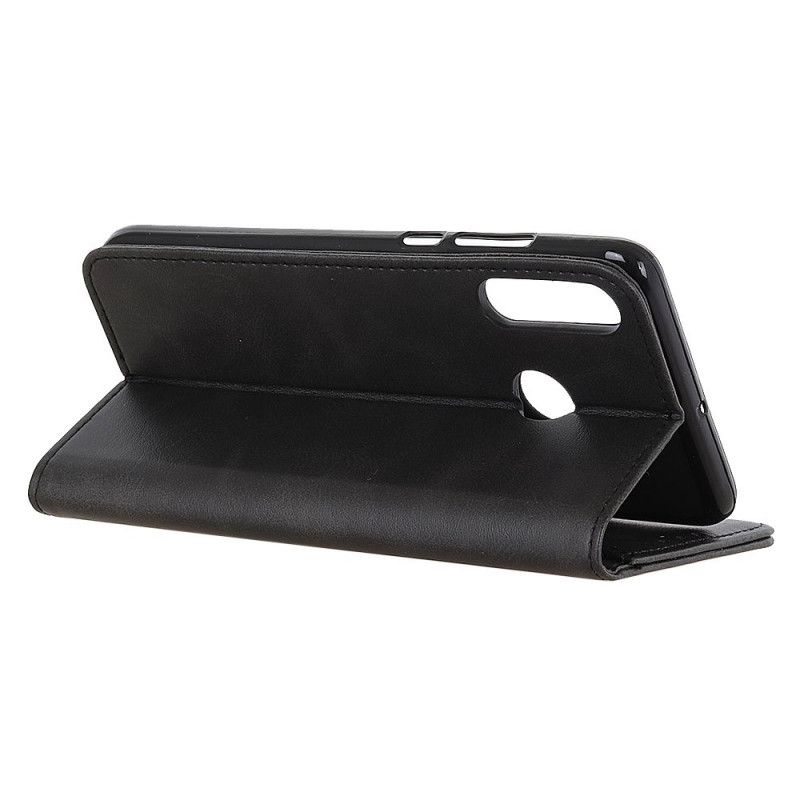 Flip Cover Huawei Y6p Cuir Fendu Élégance