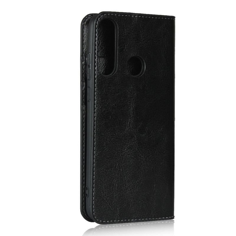 Flip Cover Huawei Y6p Cuir Véritable