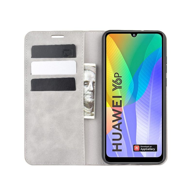 Flip Cover Huawei Y6p Effet Cuir Douceur