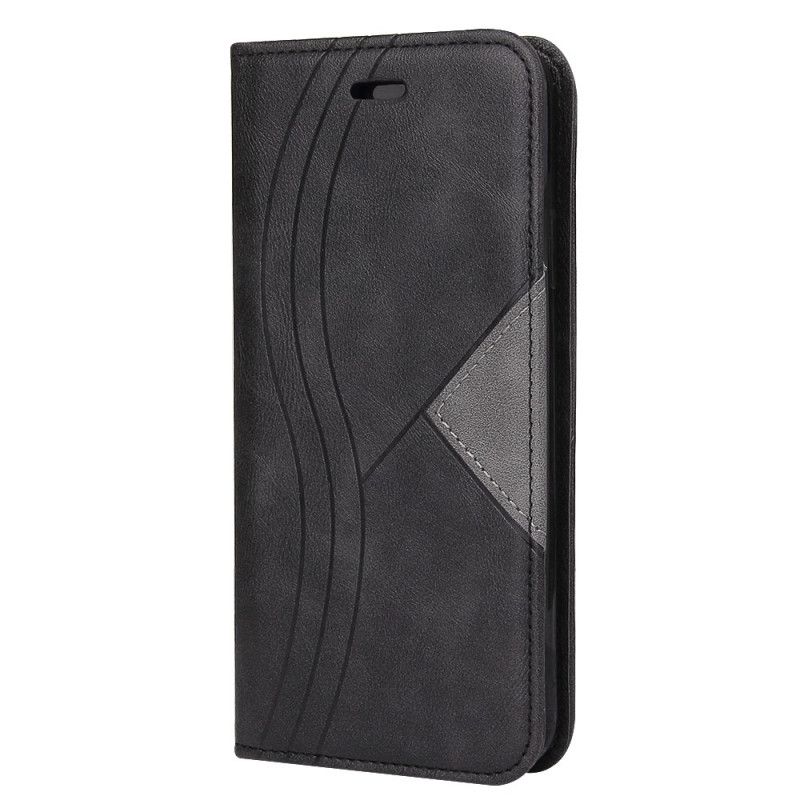 Flip Cover Huawei Y6p Style Cuir Vague