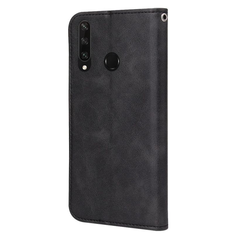 Flip Cover Huawei Y6p Style Cuir Vague