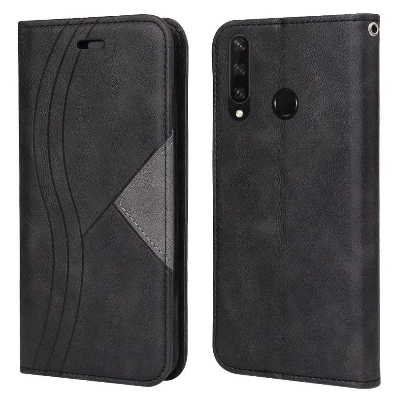 Flip Cover Huawei Y6p Style Cuir Vague