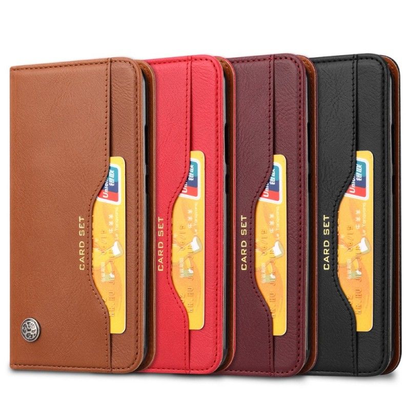 Flip Cover Huawei Y7 2019 Simili Cuir Porte-cartes