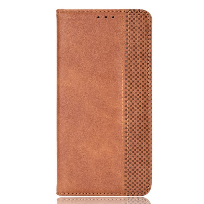 Flip Cover Pour Huawei Nova 9 Pro / Honor 50 Pro Effet Cuir Vintage Stylisé