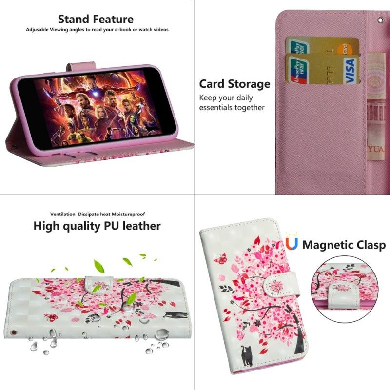 Housse Honor 10 Lite / Huawei P Smart 2019 Arbre Rose