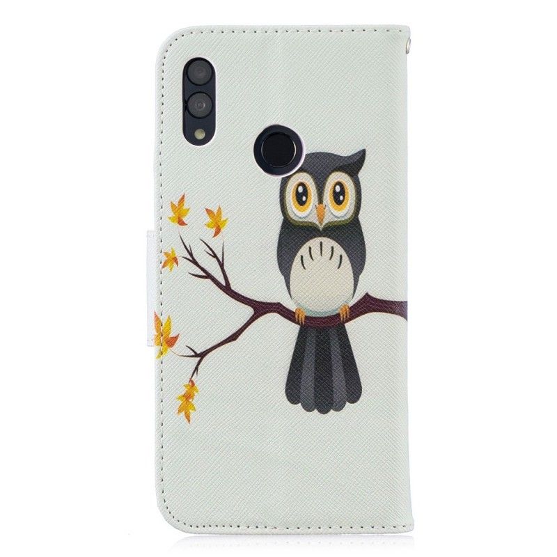 Housse Honor 10 Lite / Huawei P Smart 2019 Hibou Perché Sur La Branche