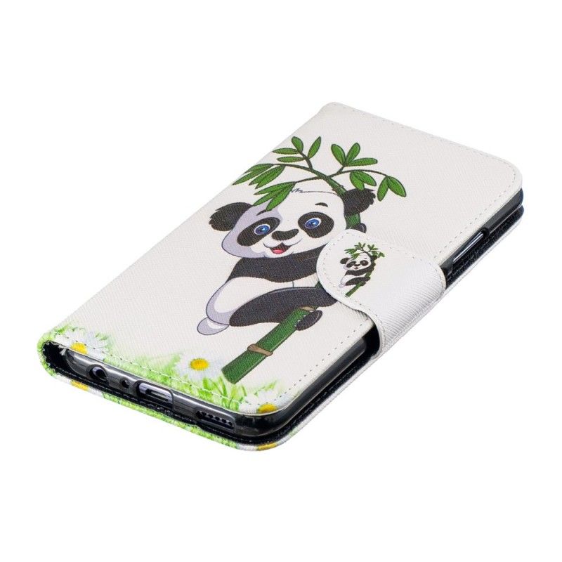 Housse Honor 10 Lite / Huawei P Smart 2019 Panda Sur Le Bambou