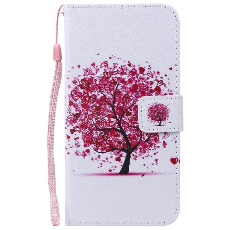 Housse Honor 8a / Huawei Y6 2019 Arbre Rouge