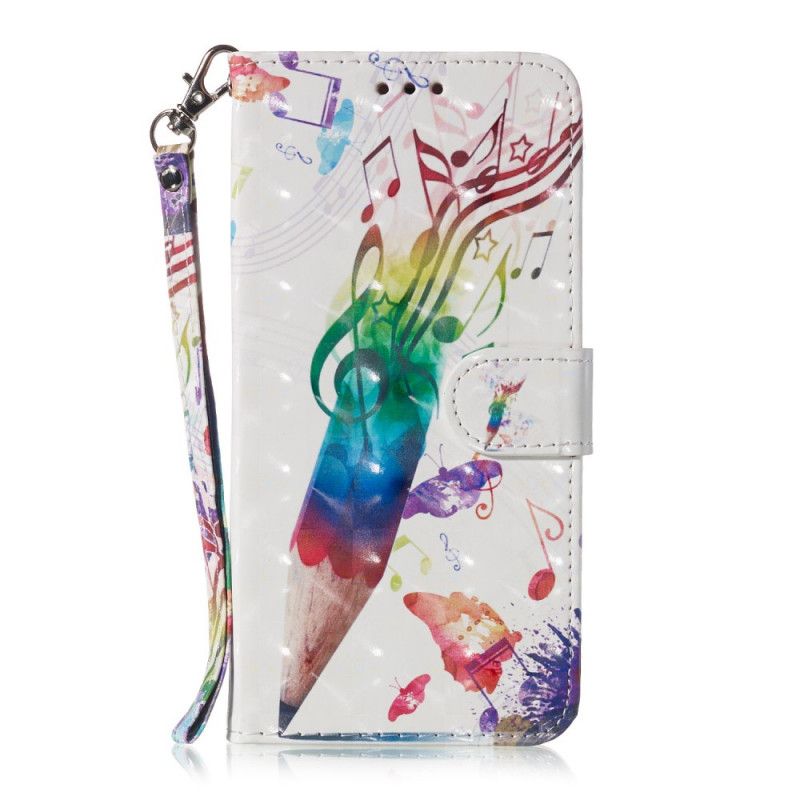 Housse Honor 8a / Huawei Y6 2019 Crayons Musicaux