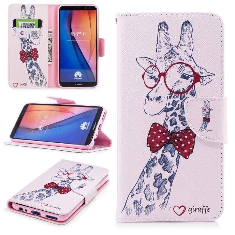 Housse Huawei Mate 10 Lite Girafe Intello