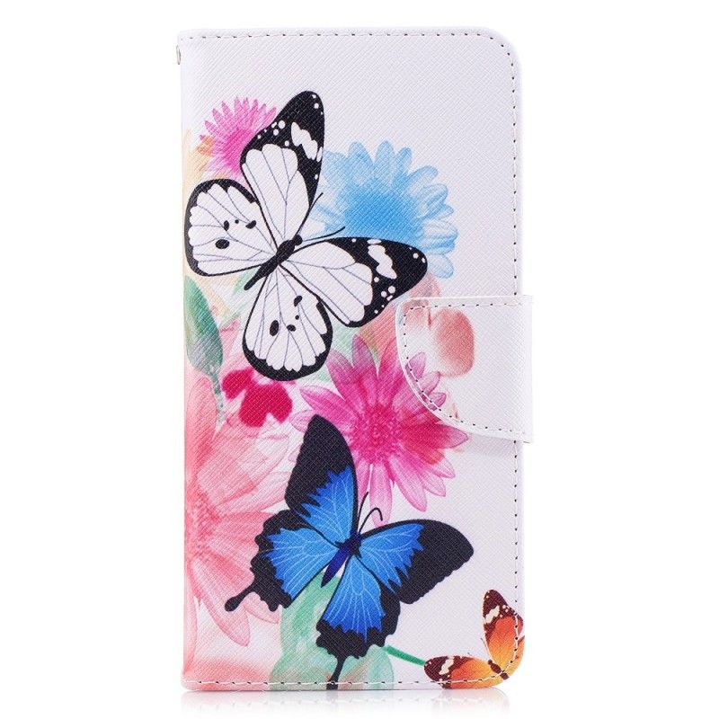 Housse Huawei Mate 10 Lite Papillons Et Fleurs Peints