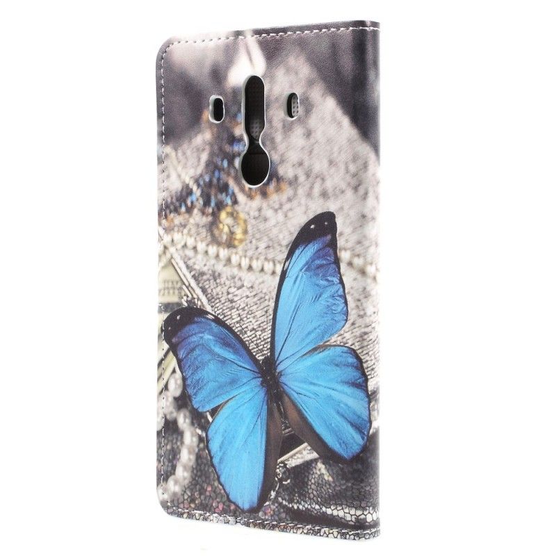 Housse Huawei Mate 10 Pro Papillon Bleu
