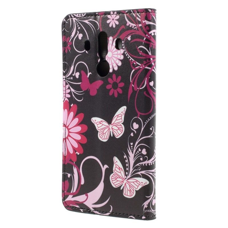 Housse Huawei Mate 10 Pro Papillons Et Fleurs