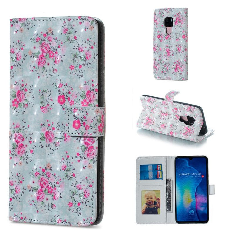 Housse Huawei Mate 20 Fleurs Liberty Design