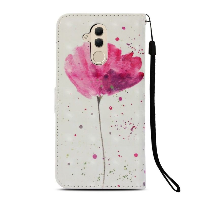 Housse Huawei Mate 20 Lite Coquelicot Aquarelle 3d