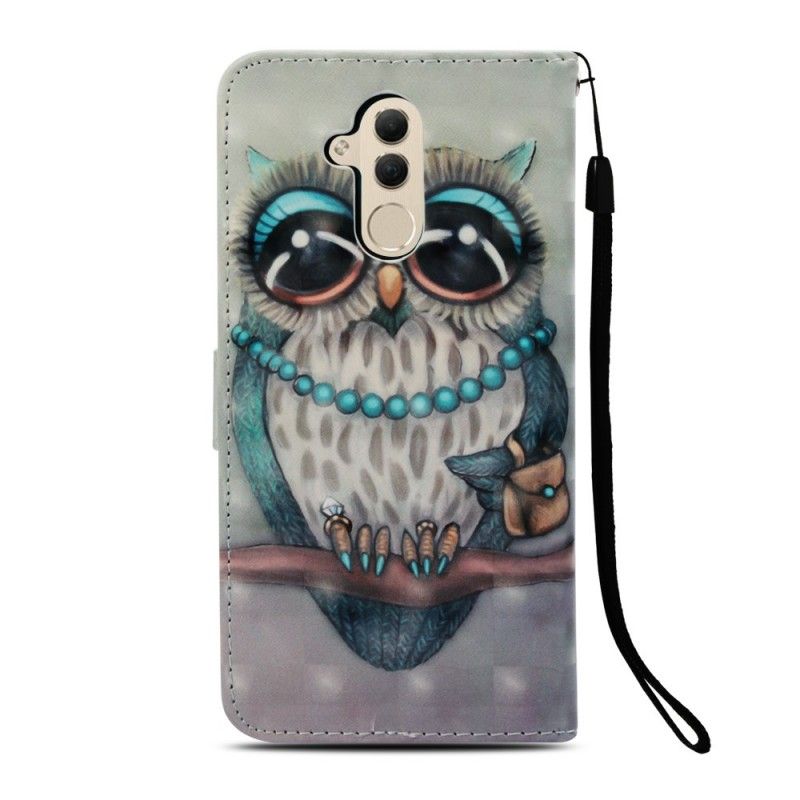 Housse Huawei Mate 20 Lite Miss Hibou 3d