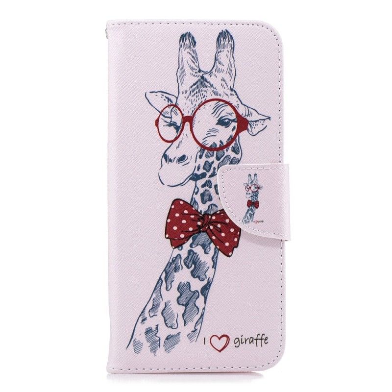 Housse Huawei Mate 20 Pro Girafe Intello