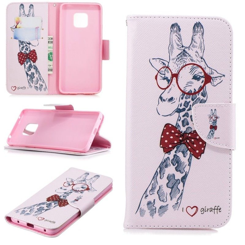 Housse Huawei Mate 20 Pro Girafe Intello