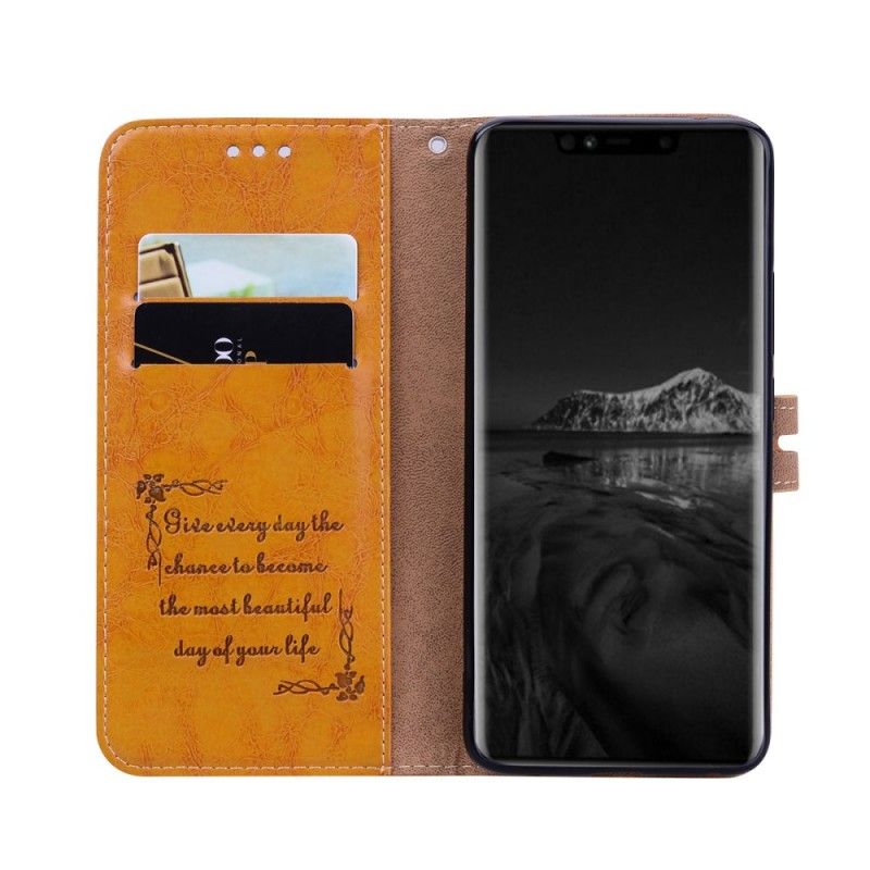 Étui Housse Huawei Mate 20 Pro Hat Prince Vintage Oil Wax