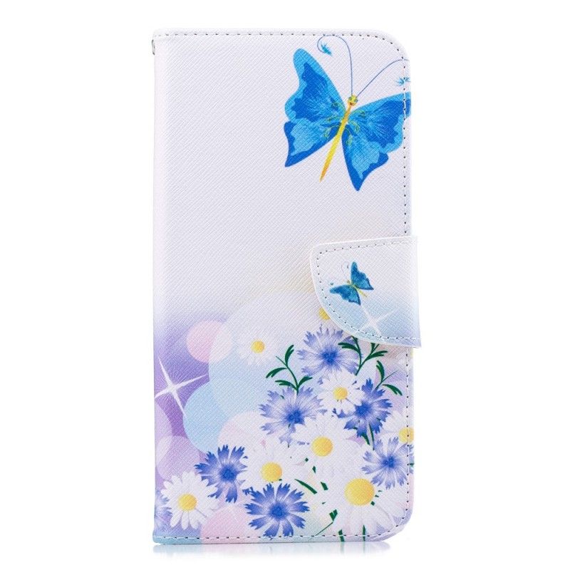 Housse Huawei Mate 20 Pro Papillons Et Fleurs Peints