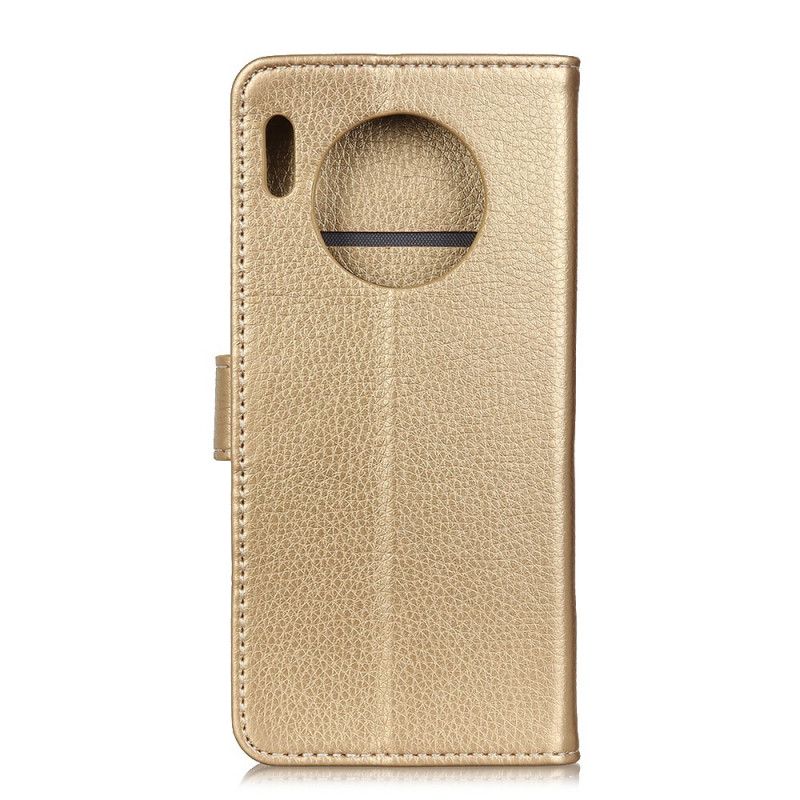 Housse Huawei Mate 30 Litchi Coutures Apparentes