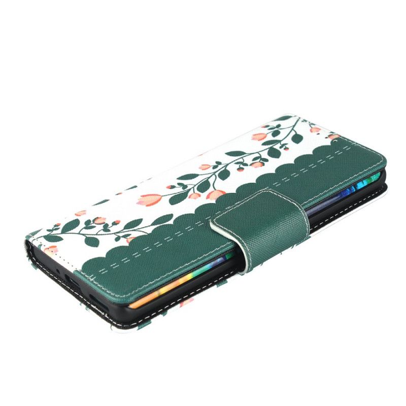 Housse Huawei Mate 30 Pro Fleurettes À Lanière