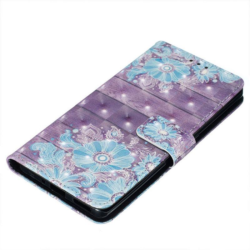 Housse Huawei Mate 30 Pro Fleurs Bleues