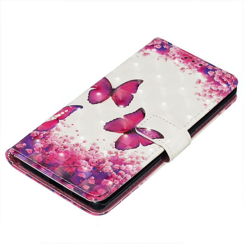 Housse Huawei Mate 30 Pro Papillons Rouges