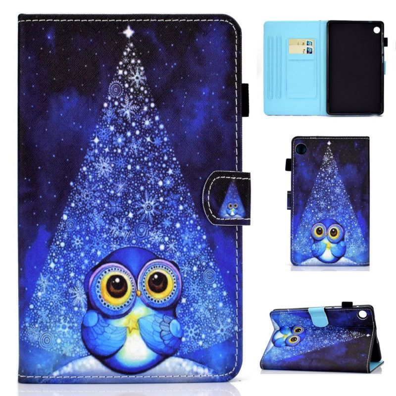 Étui Housse Huawei Matepad T 8 Hibou Bleu