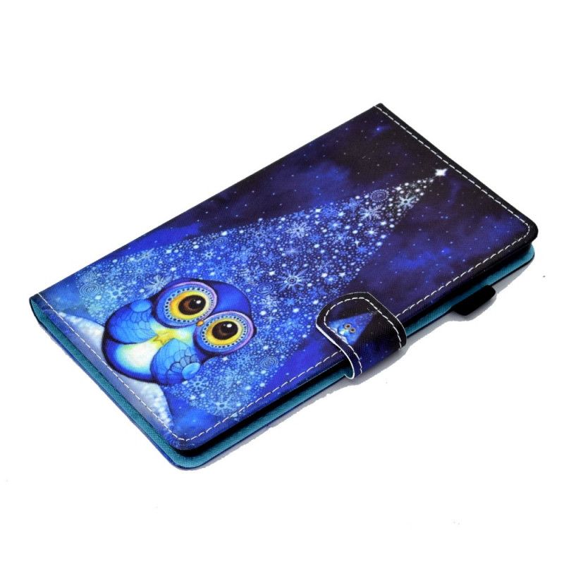 Étui Housse Huawei Matepad T 8 Hibou Bleu