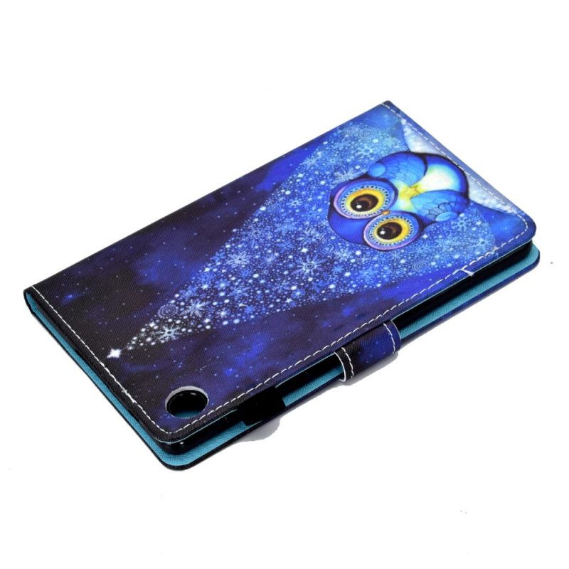 Étui Housse Huawei Matepad T 8 Hibou Bleu