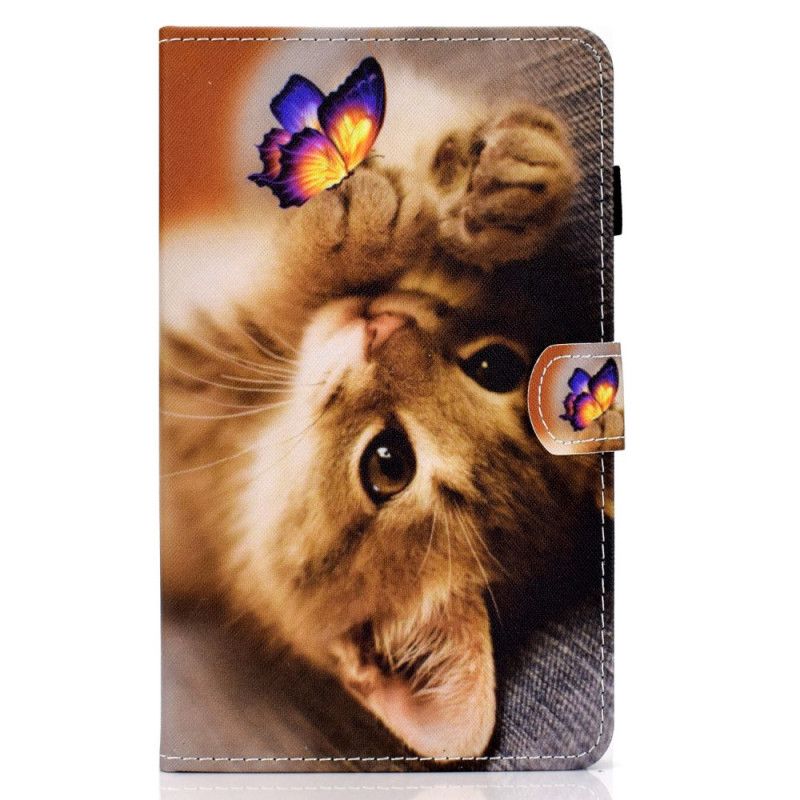 Housse Huawei Matepad T 8 Mon Chaton Et Papillon