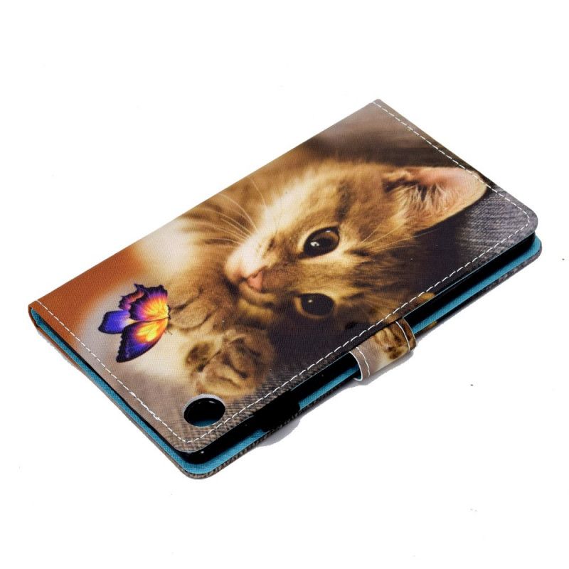 Housse Huawei Matepad T 8 Mon Chaton Et Papillon