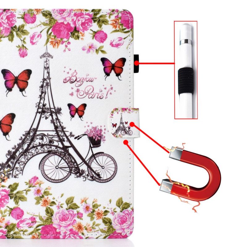 Housse Huawei Matepad T 8 Tour Eiffel Vélo
